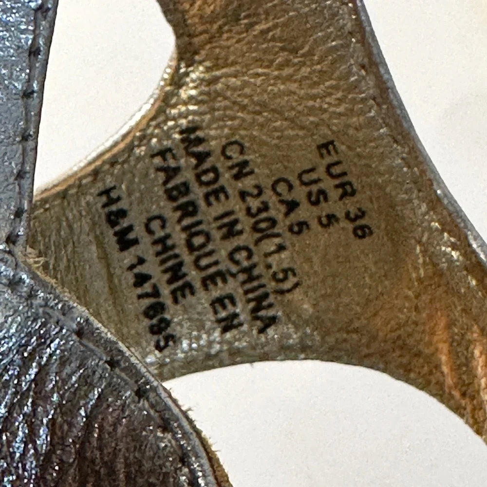 Versace Metallic Silver Heels - Picture 11 of 12